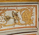 Commode, Design attributed to Jean François Cuvilliés the Elder (German (born Belgian), Soignies 1695–1768 Munich), Pine and linden wood; carved, partially painted, and gilded gesso, partly incised; Tegernsee limestone top, German, Munich