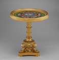 Table, Royal Porcelain Manufactory, Berlin (German, founded 1763), Hard-paste porcelain, gilded bronze, and yellow metal; iron and wood as support materials, German, Berlin