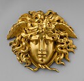 Mask, Gilt bronze, French