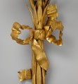 Pair of three-light sconces (bras de lumière), Gilt bronze, French, Paris