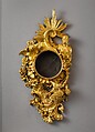 Wall clock (cartel) with movement of later date, Case maker: Jacques Caffieri (French, 1678–1755), Gilt bronze, French, Paris