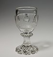 Goblet, Dominik Bimann (Bohemian, Harrachsdorf 1800–1857 Eger), Glass, Austrian, probably Vienna