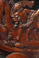 Mirror, Johannes Hannart (or Jan Hanat) (died 1709), Oak veneered with ebony; boxwood and ebonized boxwood; modern mirror glass, Dutch