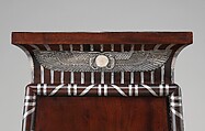 Coin cabinet, Designed by Charles Percier (French, Paris 1764–1838 Paris), Mahogany (probably Swietenia mahagoni), applied and inlaid silver, French, Paris