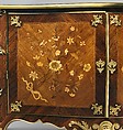 Commode from Croome Court, Worcestershire, Peter Langlois (French, active 1759–81, worked in England 1760–70), Pine and oak with marquetry of satinwood, kingwood, and other woods on a mahogany ground; gilded bronze, British