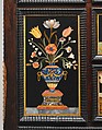 Barberini Cabinet, Galleria dei Lavori, Florence, Oak and poplar veneered with various exotic hardwoods, with ebony moldings and plaques of marble, slate (paragon); pietre dure work consisting of colored marbles, rock crystal, and various hardstones, Italian, Florence
