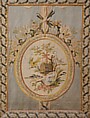 Fire screen (écran), Georges Jacob (French, Cheny 1739–1814 Paris), Carved, gilded and silvered beech; 18th-century silk brocade (not original to frame), French, Paris