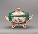 Tureen with cover (terrine du roi), Vincennes Manufactory (French, ca. 1740–1756), Soft-paste porcelain, French, Vincennes