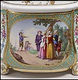 Flower vase (cuvette à fleurs Courteille) (one of a pair), Sèvres Manufactory (French, 1740–present), Soft-paste porcelain, French, Sèvres