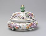 Sugar box, Vienna, Hard-paste porcelain, Austrian, Vienna