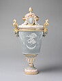 Vase with cover (vase parent), Albert-Ernest Carrier-Belleuse  French, Hard-paste porcelain, French, Sèvres