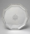 Salver, Attributed to Jean-Joseph Giraud (master 1707, retired 1751), Silver, French, Marseilles (Aix Mint)