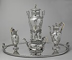 Coffeepot (part of a service), Marc Jacquart (active by 1797, recorded 1829), Silver, mother-of-pearl, French, Paris