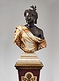 Woman from the French Colonies, Charles-Henri-Joseph Cordier (French, 1827–1905), Algerian onyx-marble, bronze, and enamel; white marble socle, French, Paris
