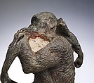 Mother ape, Camillo Mariani (Italian, 1567–1611), Bronze, Italian, Urbino