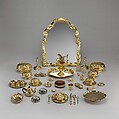 Toilet box (one of a pair), Johann Conrad Lotter (German, active 1738–79), Silver gilt, German, Augsburg