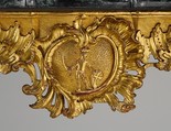 Console table, Franz Adam Weber (German, active until 1759?), Gilded lindenwood, pine; green marble (not original), German, Fulda