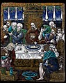 The Last Supper, Alfred André  French, Painted enamel on copper, partly gilt, probably French, Paris