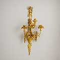 Set of four three-light sconces (bras de lumière), Gilt bronze, French, Paris