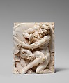 Hercules and Achelous (in the form of a bull), Master of the Martyrdom of St. Sebastian  Austrian, Ivory, Austrian