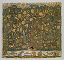 The Tree of Life, Canvas worked with silk thread; tent, Gobelin, and couching stitches, British