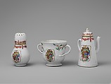 Sugar caster (part of a service), Hard-paste porcelain, Chinese, for Spanish market