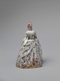 Standing woman, Imperial Porcelain Manufactory  (Vienna, 1744–1864), Hard-paste porcelain, Austrian, Vienna