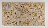 Panel, Silk on linen, British