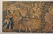 Valance, Wool and silk on canvas, British