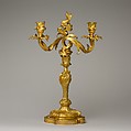 Pair of two-light candelabra, Gilt bronze, French