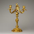 Pair of two-light candelabra, Gilt bronze, French