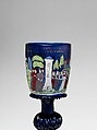 Goblet, Glass, enameled and gilded, Italian, Venice, Murano