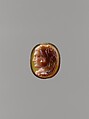 Head of Hercules, Giuseppe Girometti  Italian, Sardonyx, Italian, Rome