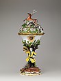 Hunting cup with cover, Meissen Manufactory (German, 1710–present), Hard-paste porcelain, German, Meissen