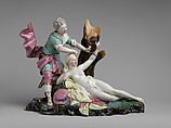 Amintas Freeing Sylvia, Höchst Manufactory (German, 1746–1796), Hard-paste porcelain, German, Höchst