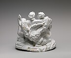 Hercules and Omphale, Vincennes Manufactory (French, ca. 1740–1756), Soft-paste porcelain, French, Vincennes