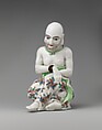 Buddhist Ascetic, Chantilly (French), Tin-glazed soft-paste porcelain, French, Chantilly