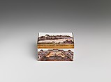 Snuffbox, Nymphenburg Porcelain Manufactory (German, 1747–present), Hard-paste porcelain; gold, German, Nymphenburg