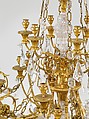 Twenty-four-light chandelier (lustre) (one of a pair), Gilt bronze, rock crystal, French