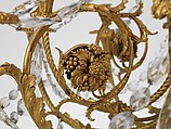 Fifteen-light chandelier, Gilt bronze, Bohemian glass, French