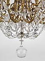 Fifteen-light chandelier, Gilt bronze, Bohemian glass, French