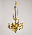 Twelve-light chandelier (lustre), Attributed to Pierre Rémond (French, Paris 1747–1812 Paris), Varnished copper alloy, gilt bronze, French, Paris