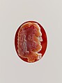 Head of Hercules, Sardonyx, Italian, probably Rome
