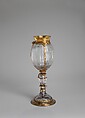 Cup with cover, Rock crystal, partly gilded silver mounts, German, Freiburg im Breisgau