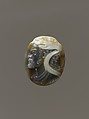 Head of Hercules with the lion's skin and bust of Omphale, Agate, Italian