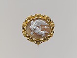 Pin (part of a set), Bertel Thorvaldsen Danish, Gold, shell (Cassia rufa), Italian, probably Naples