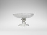 Tazza, Glass, blown with filigrana a retortoli decoration, Italian, Venice (Murano)