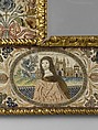 Mirror, Silk on satin, British