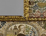 Mirror, Silk on satin, British