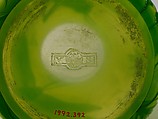 Vase, Verrerie de Sèvres, Glass, silver-plated copper, French, Sèvres